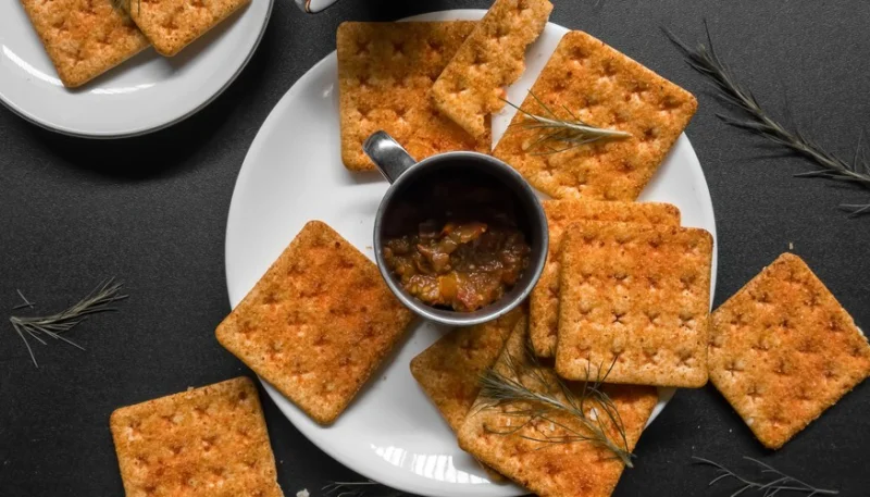 Galletas de tomates secos, parmesano y orégano