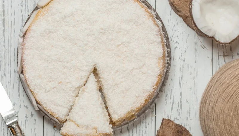 Bizcocho de yogur y coco fácil