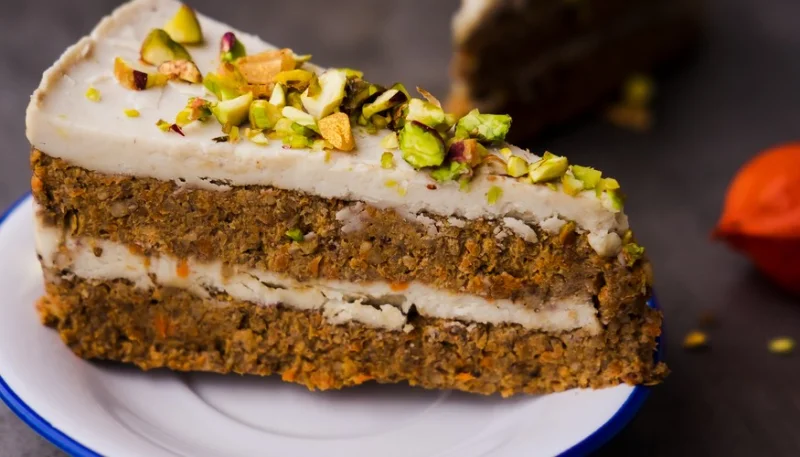 Tarta de zanahoria vegana