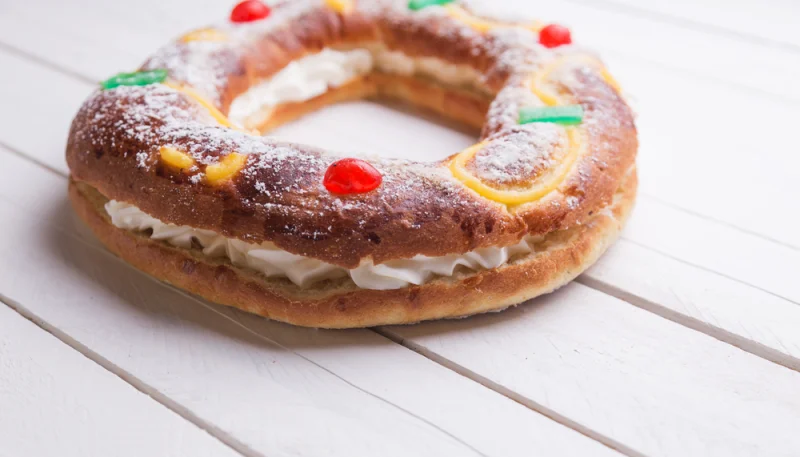Bizcocho de Roscón de Reyes a la sartén