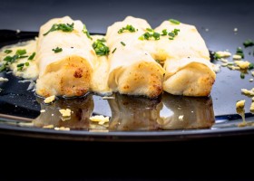 Canelones de bacalao