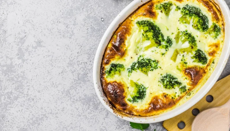 Gratinado de brócoli con surimi