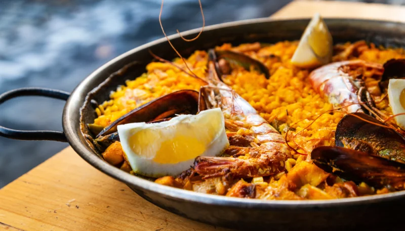 Paella de marisco