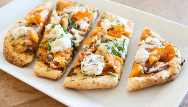 Pizza con verduras de otoño