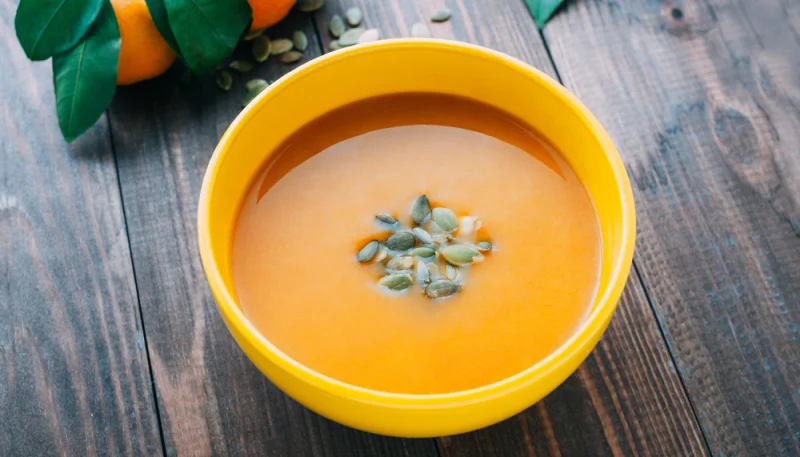 Crema de zanahoria y mandarina