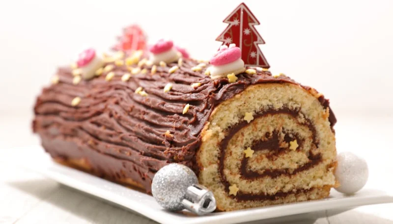 Tronco de Navidad con Nutella