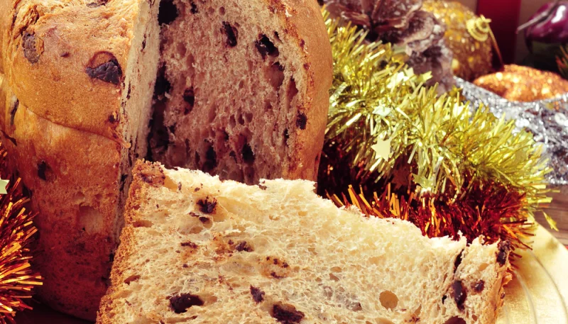 Panettone vegano con pepitas de chocolate