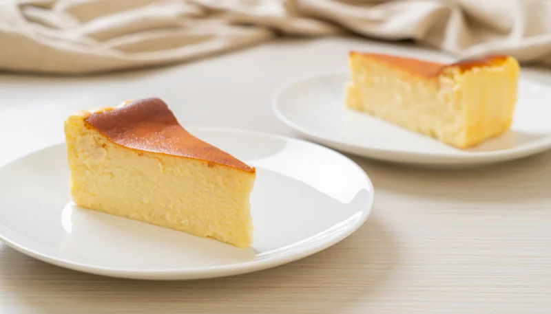 Tarta de queso con nata