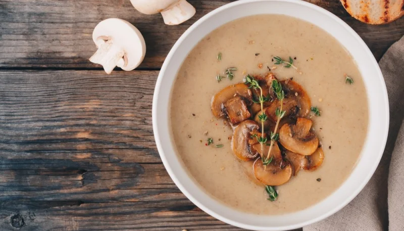 Crema de champiñones