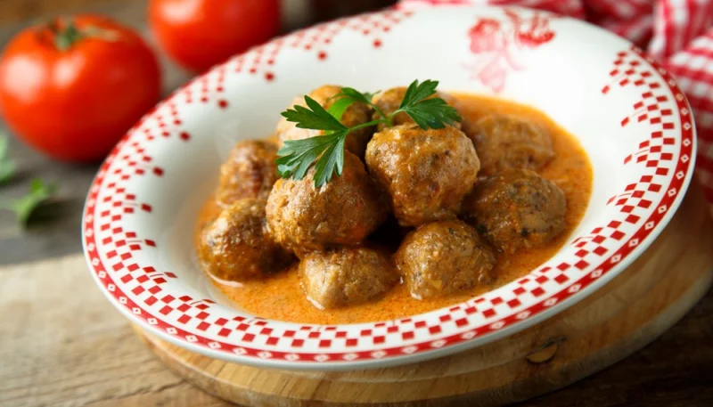 Albóndigas en salsa española