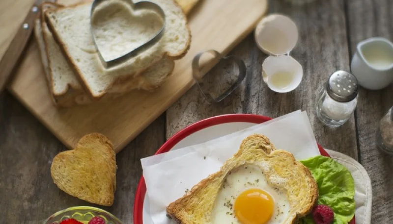 Huevos fritos de San Valentín