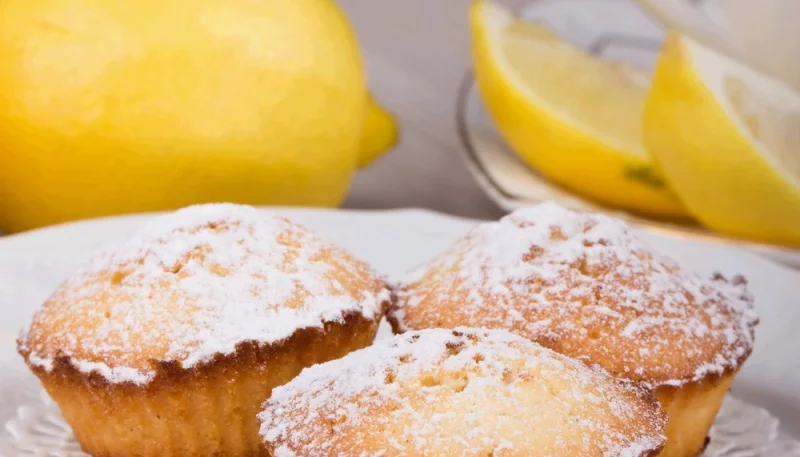 Muffins de coco y limón