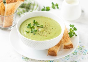 Crema de calabacín y puerro