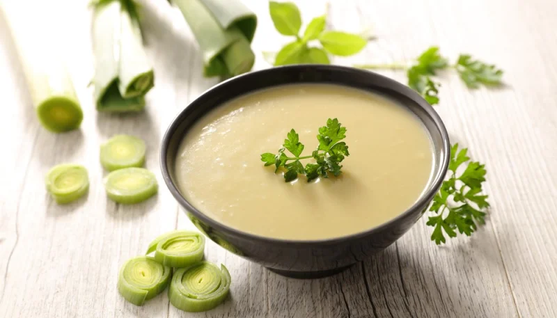 Crema de puerros y patatas