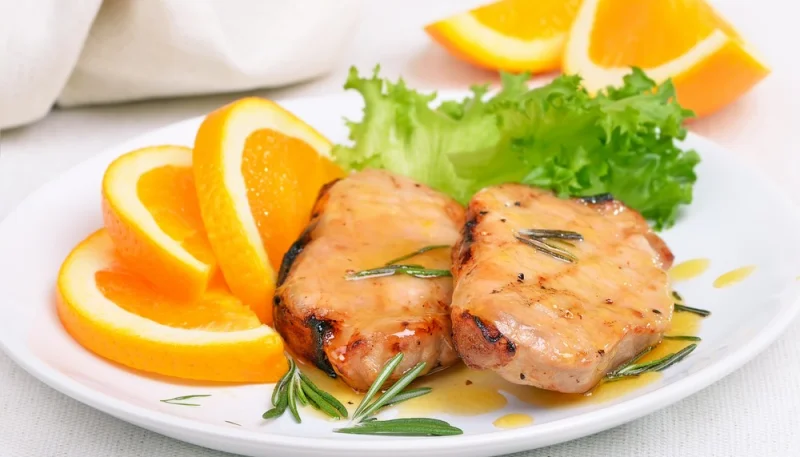 Escalopines a la naranja