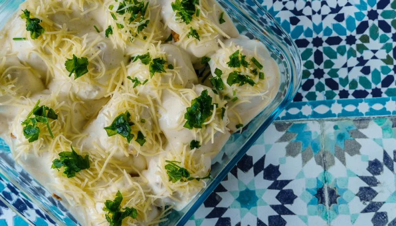 Huevos rellenos al horno