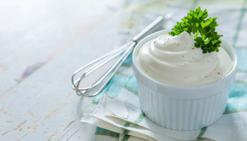 Mayonesa casera sin aceite