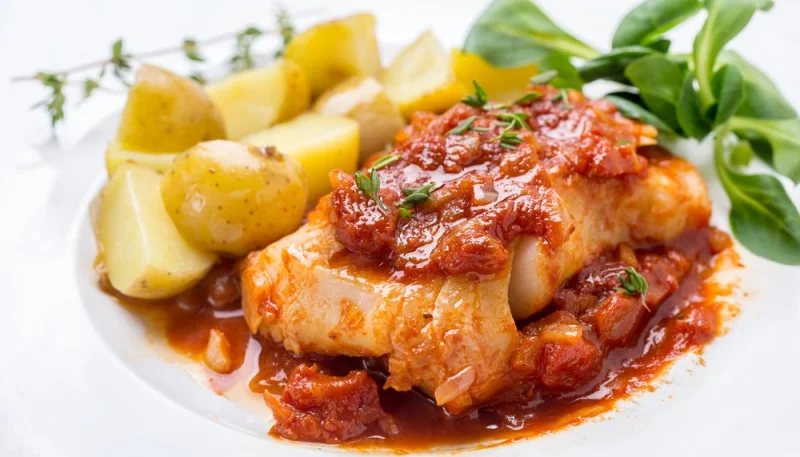 Merluza en salsa de tomate