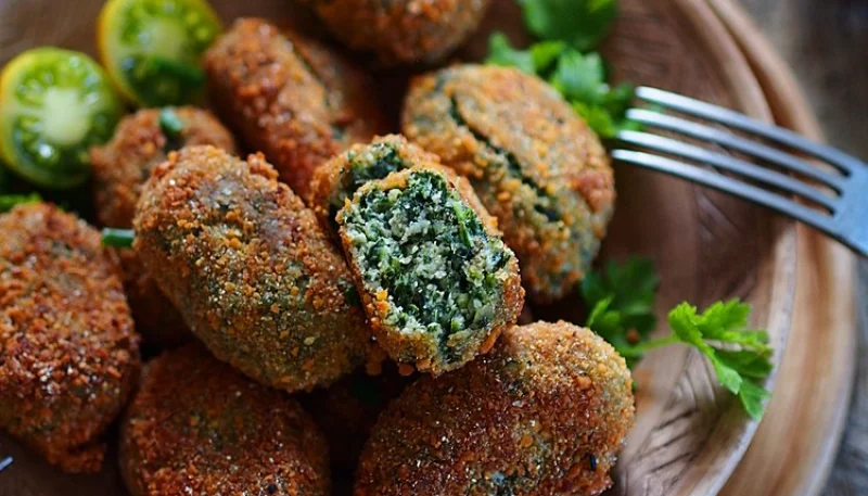 Croquetas de queso y espinacas