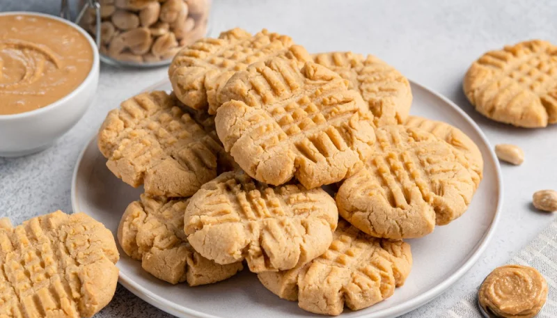 Galletas de mantequilla con cacahuete