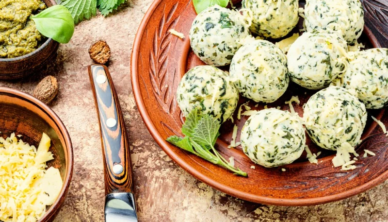 Malfatti de ricotta y espinacas