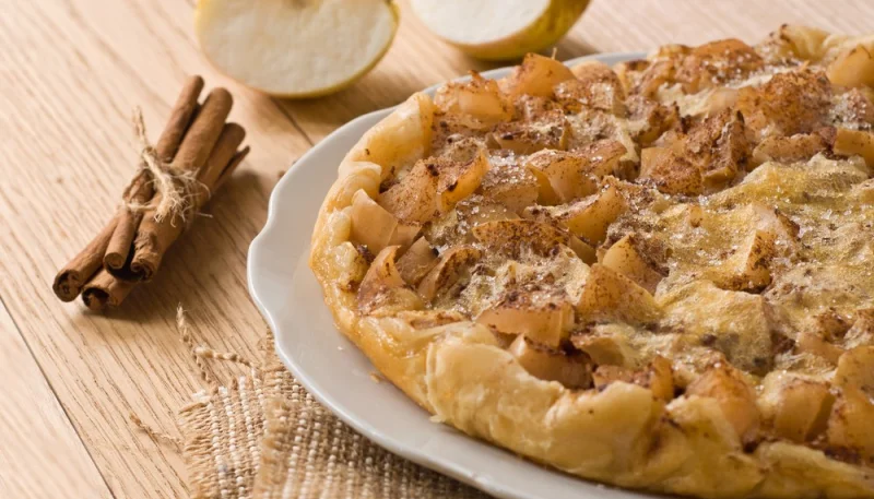 Tarta de manzana y canela