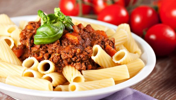 Macarrones a la boloñesa