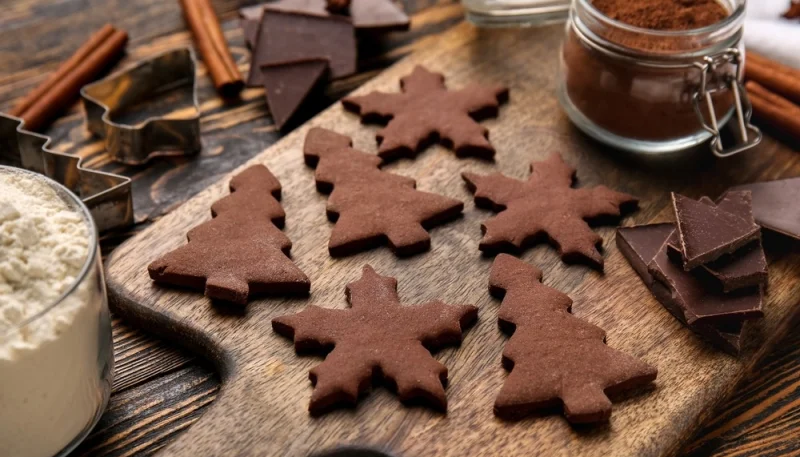 Galletas crujientes de chocolate