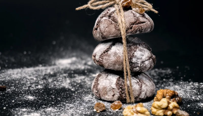 Polvorones de chocolate