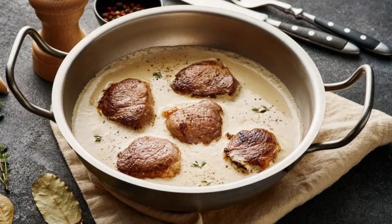 Solomillo de cerdo en salsa tradicional