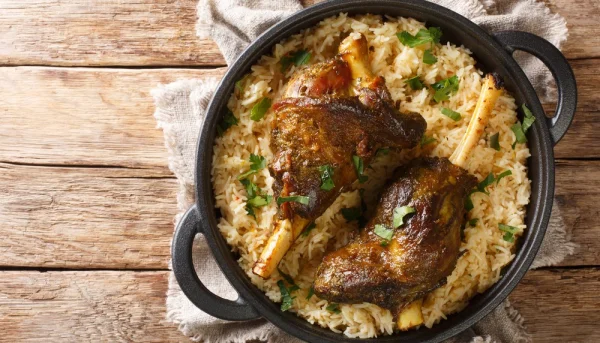 Arroz a la cazuela con cordero