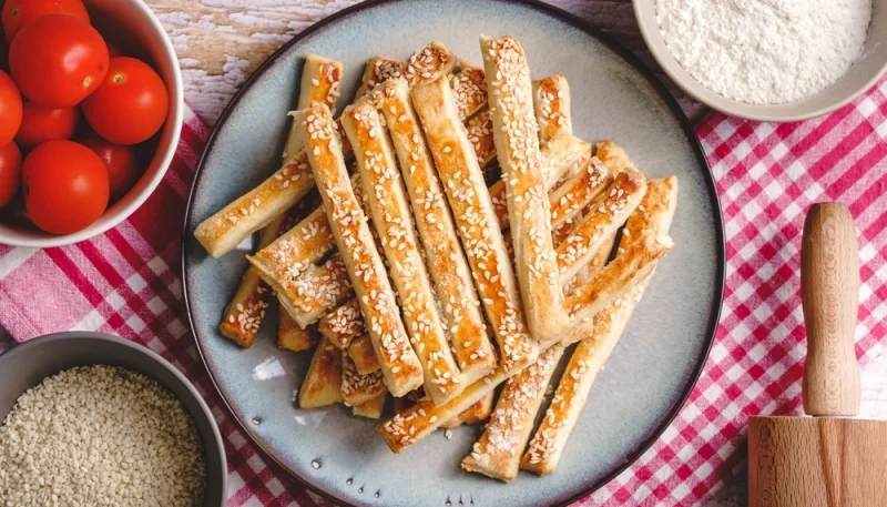 Palitos integrales con sésamo