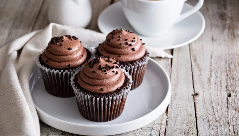Cupcakes de chocolate