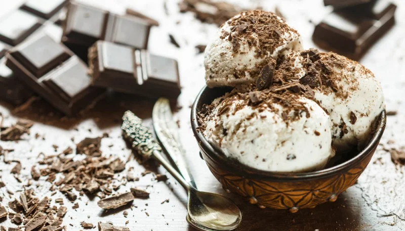 Helado stracciatella casero