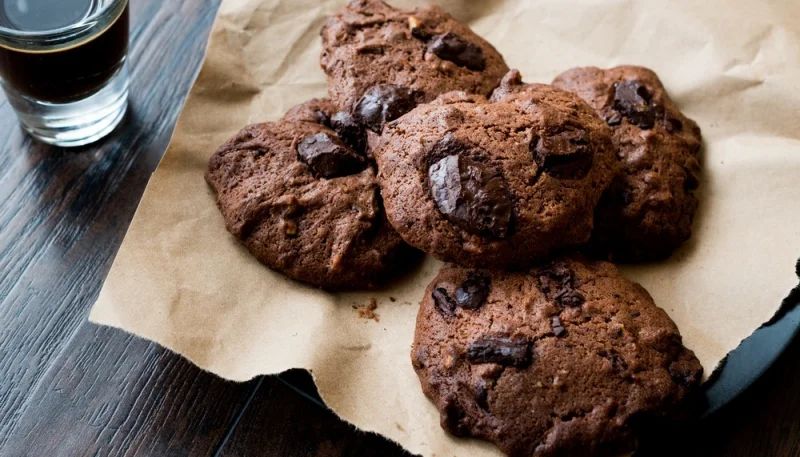 Galletas de chocolate con chispas de chocolate